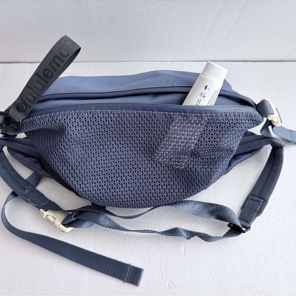Lululemon Ahletica Slate Blue Unisex All hours Belt Bag Sz Small - Picture 8 of 13
